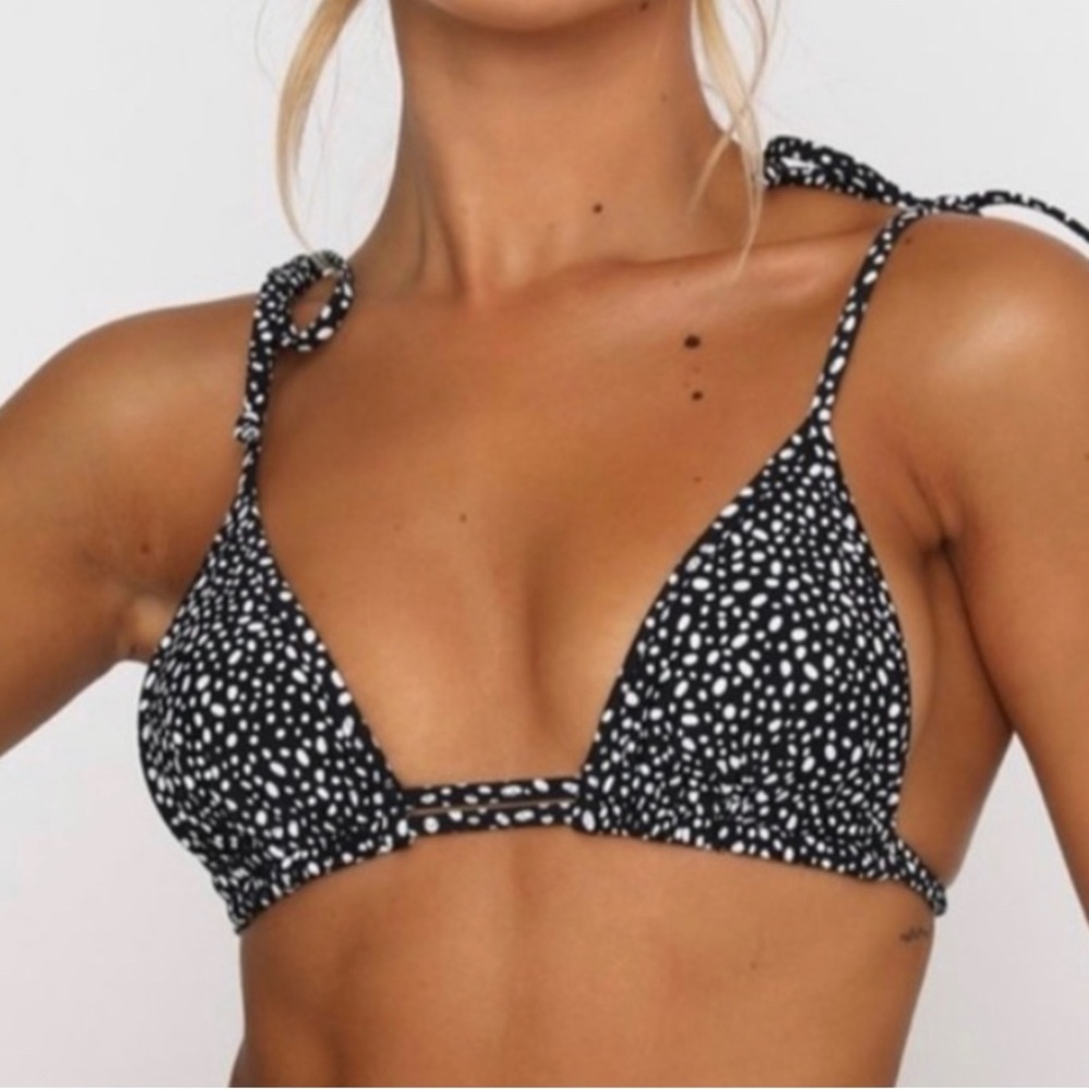 White Fox Bikini in Black Speckle (NWT)